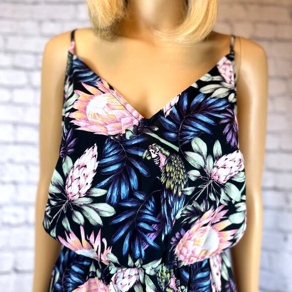 H & M Divided Floral Maxi Dress - 12 - Picture 5 of 14